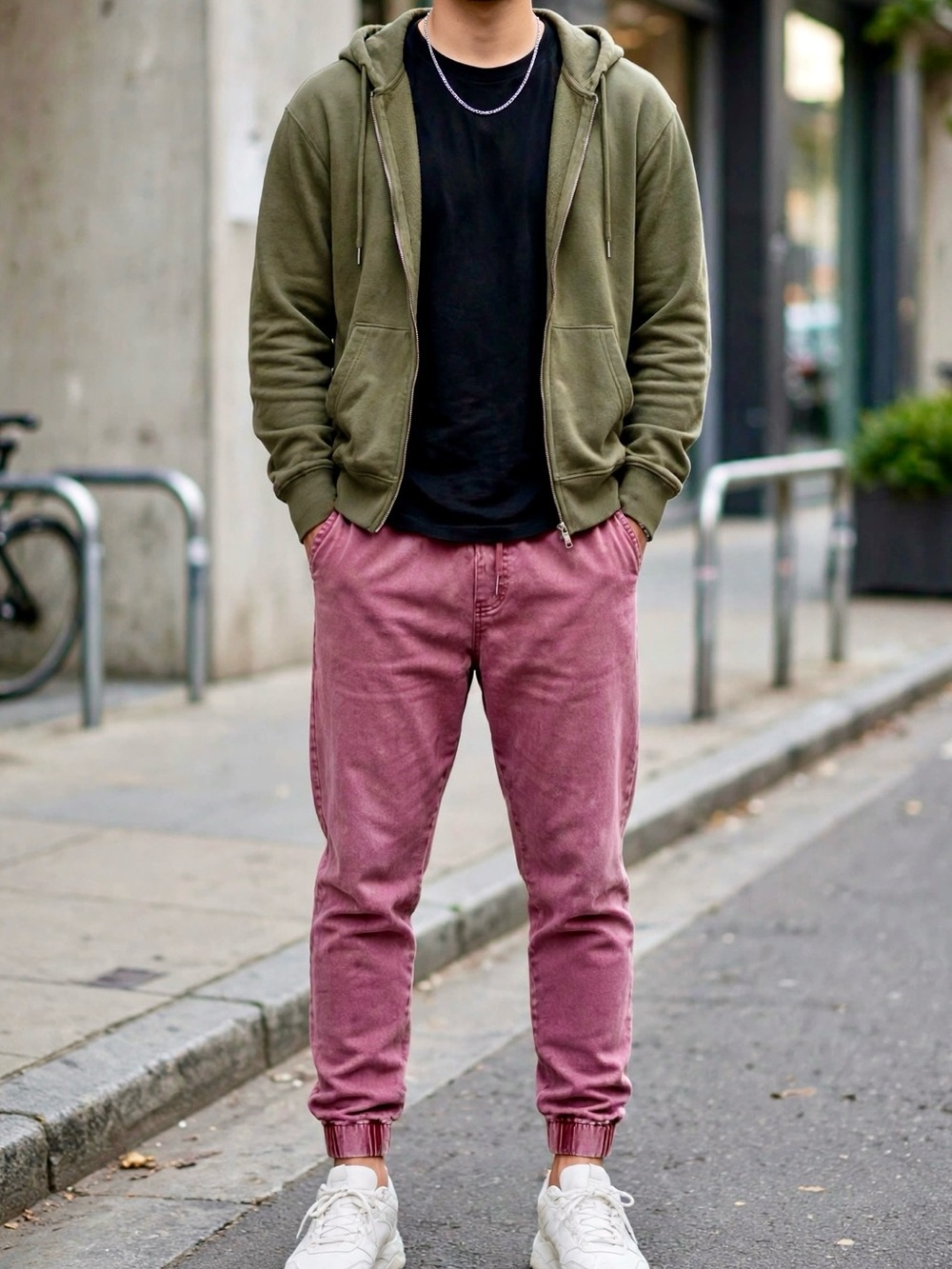 Zanerobe Men's Dusty Rose Jeggings - Slim Stretch Fit